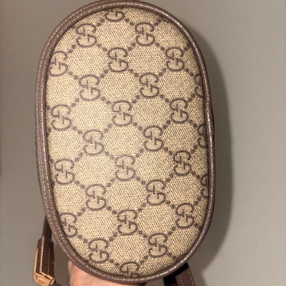 Gucci Brown GG Canvas Mini Drawstring Bucket Bag - Picture 4 of 10
